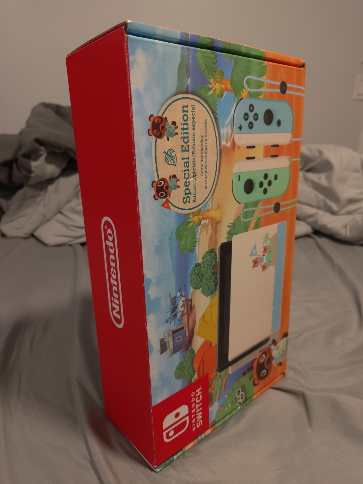 Nintendo Switch Animal Crossing Edition Console COMPLETE CIB CLEAN