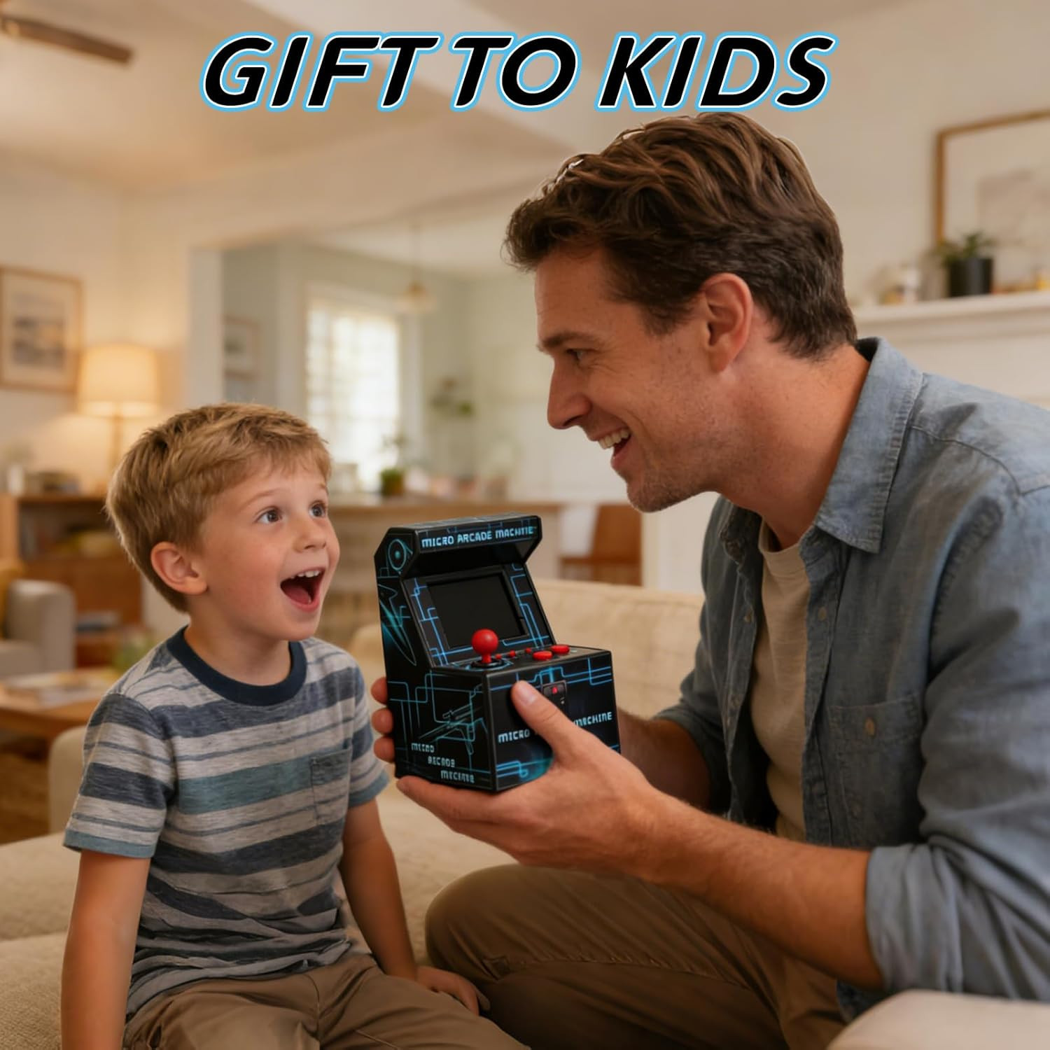 Retro Handheld Game Console for Kids, Mini Arcade Machine with 240 Built-In Game