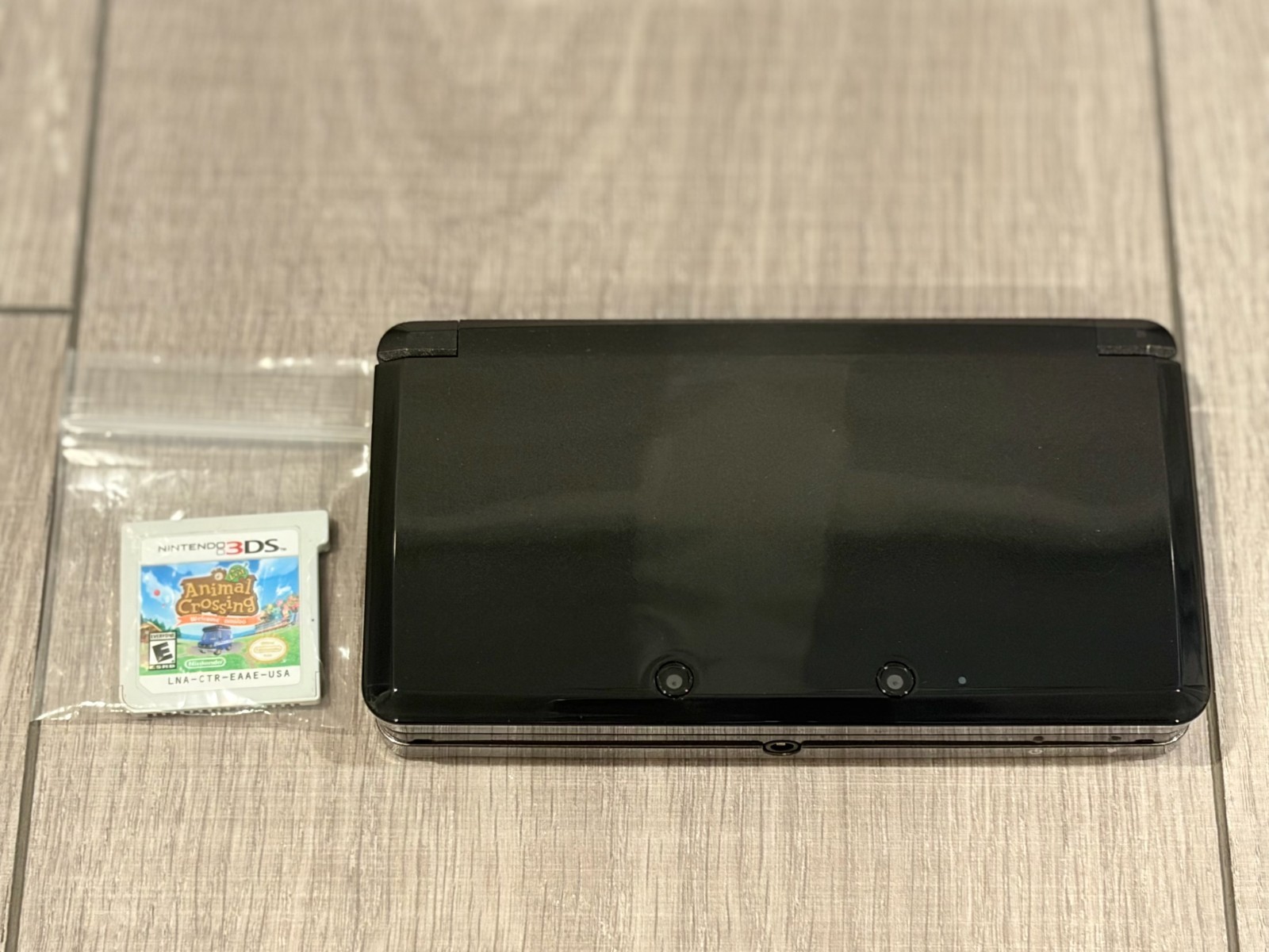 Nintendo 3DS Black Console CTR-001 | Tested Working | Animal Crossing Included