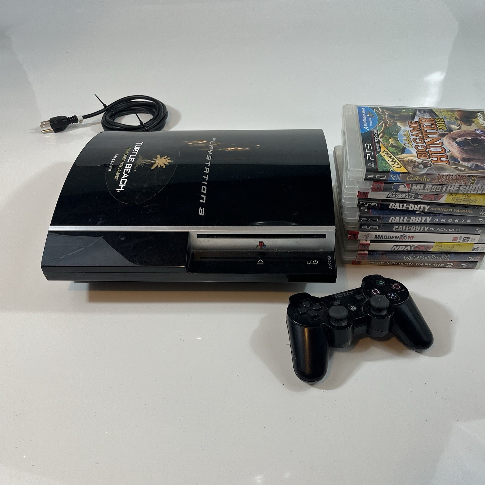 PlayStation 3 CECHA01 Backwards Compatible With Controller With Games Lot PS3