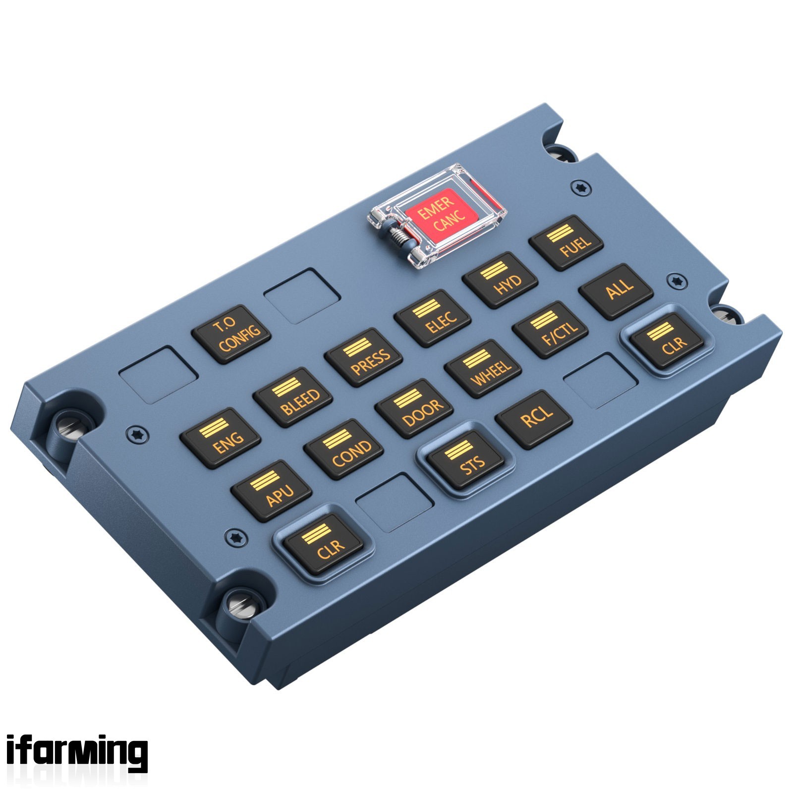 WINWING ECAM Flight Simulation Panel+EMER CANC Push Button for X-Plane MSFS IF