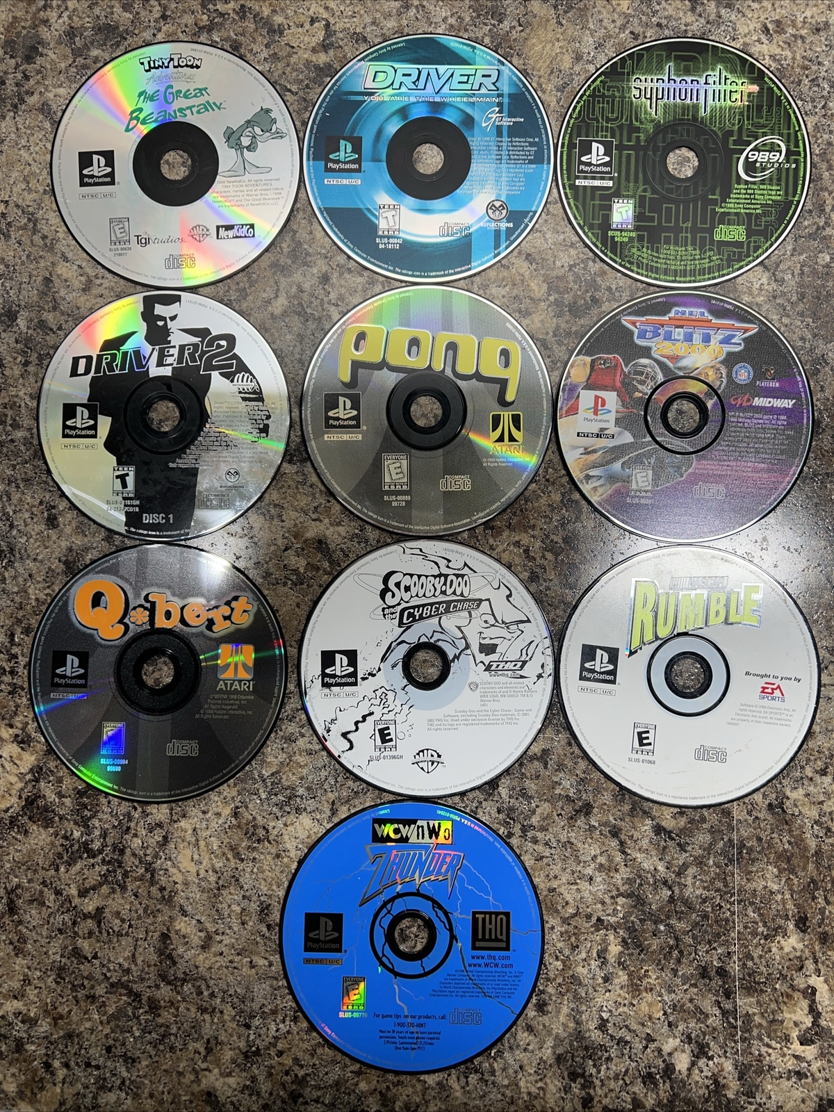 Sony PlayStation 1 Console PS1 Lot Of 20 Loose Untested Games Bundle #ML 2