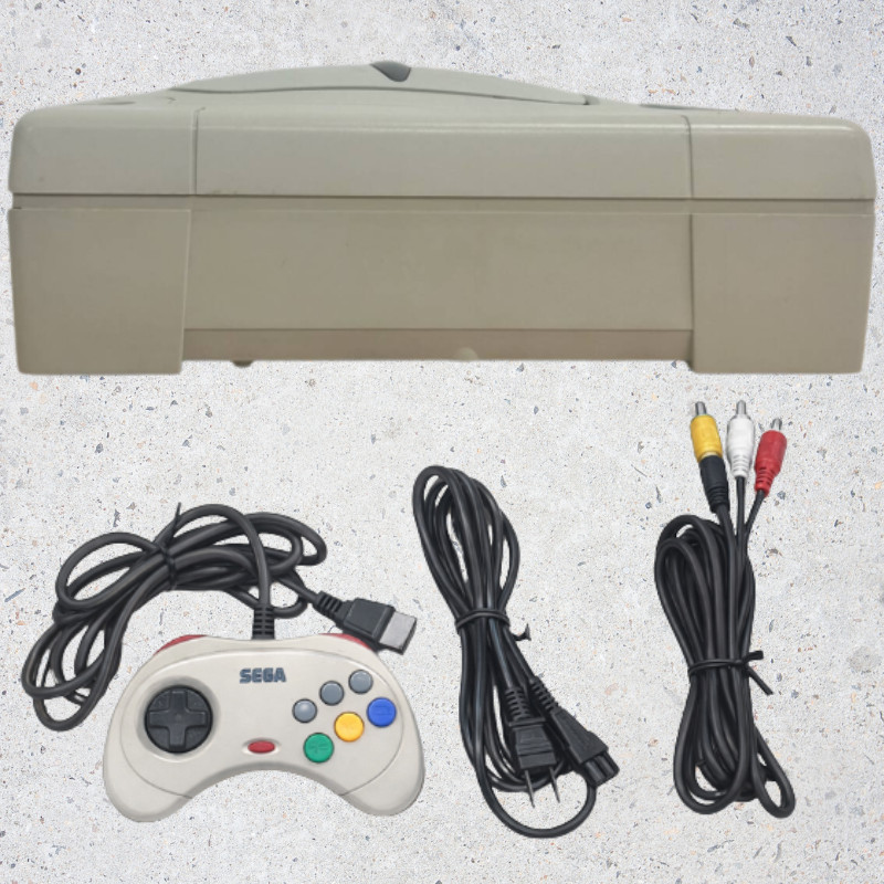SEGA Saturn White HST-3220 – Tested & Working – Random Game Included