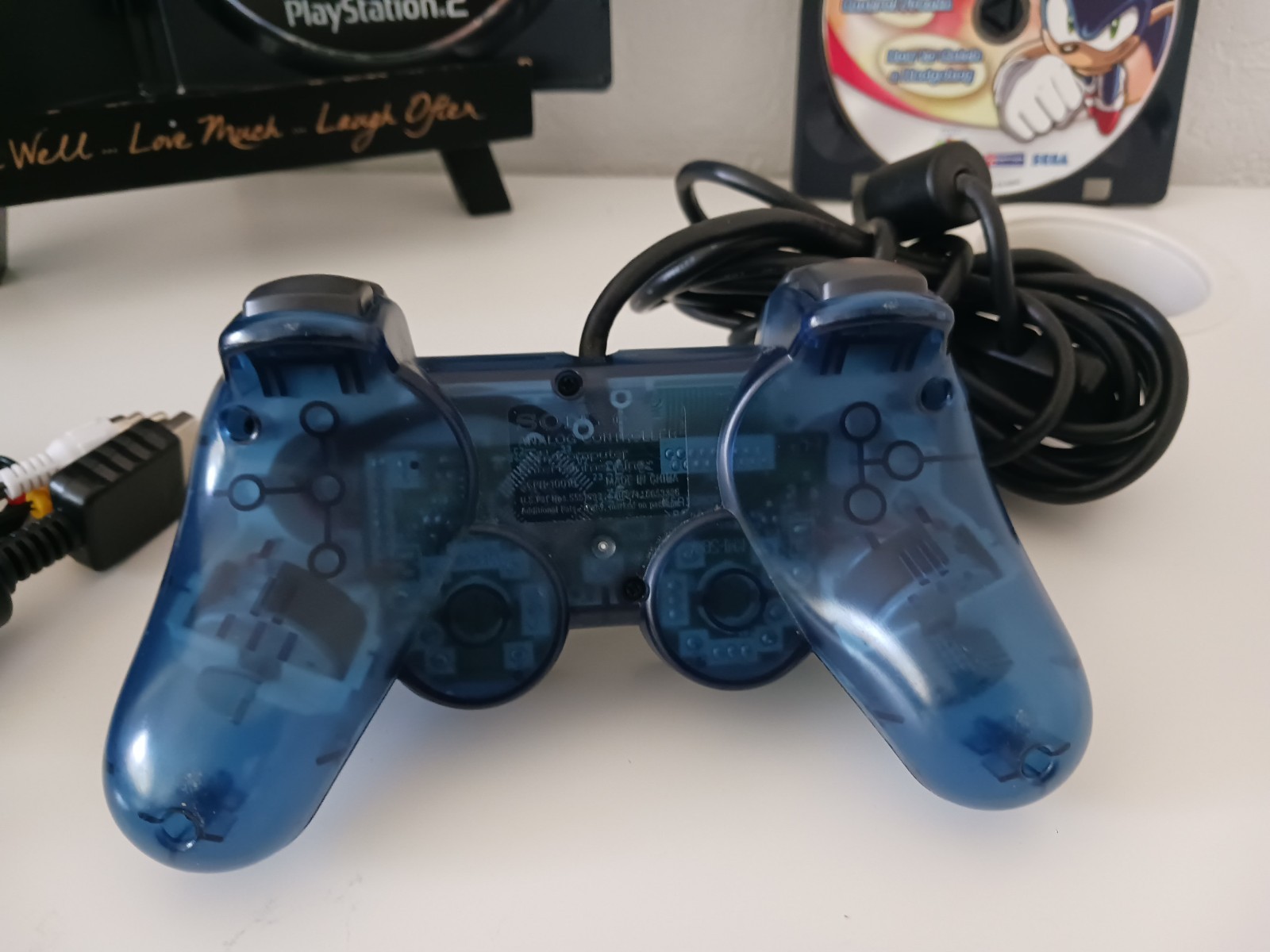 Sony PlayStation 2 Bundle SCPH-35001 + Blue Controller + 128MB Sonic Riders