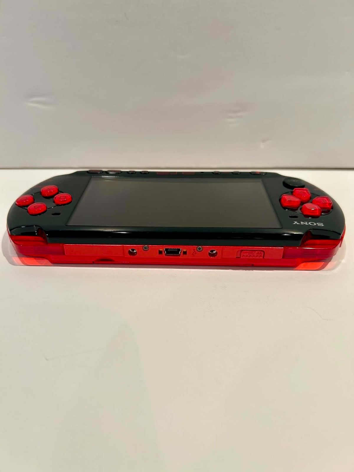 PSP 3000 (3001) God of War Limited Edition Black & Red Tested Working No Charger