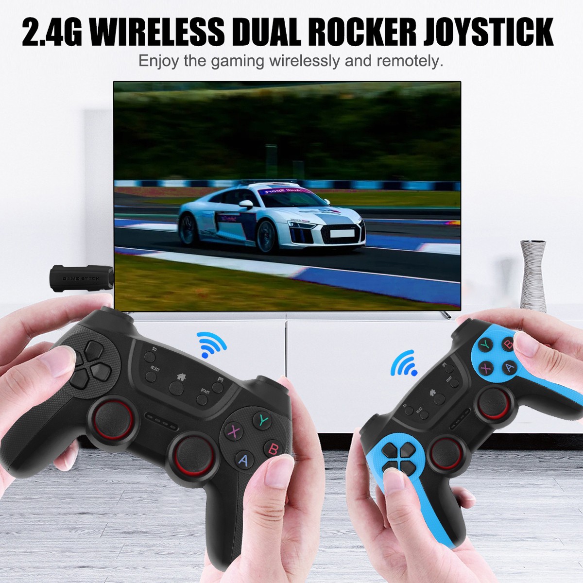 Video Game Console Retro 40000+ Games TV Stick 4K HDMI &2 Wireless Controller US
