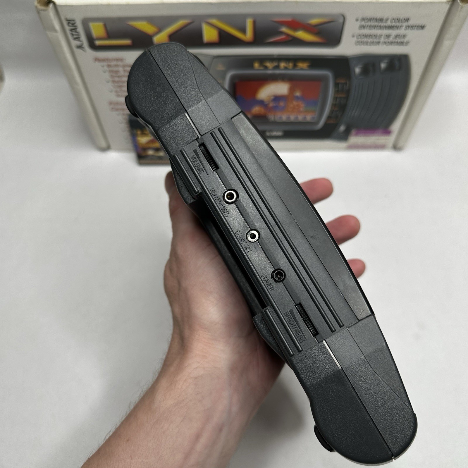 Atari Lynx Gaming System with Original Box Tested and 11 Games Power Cord READ