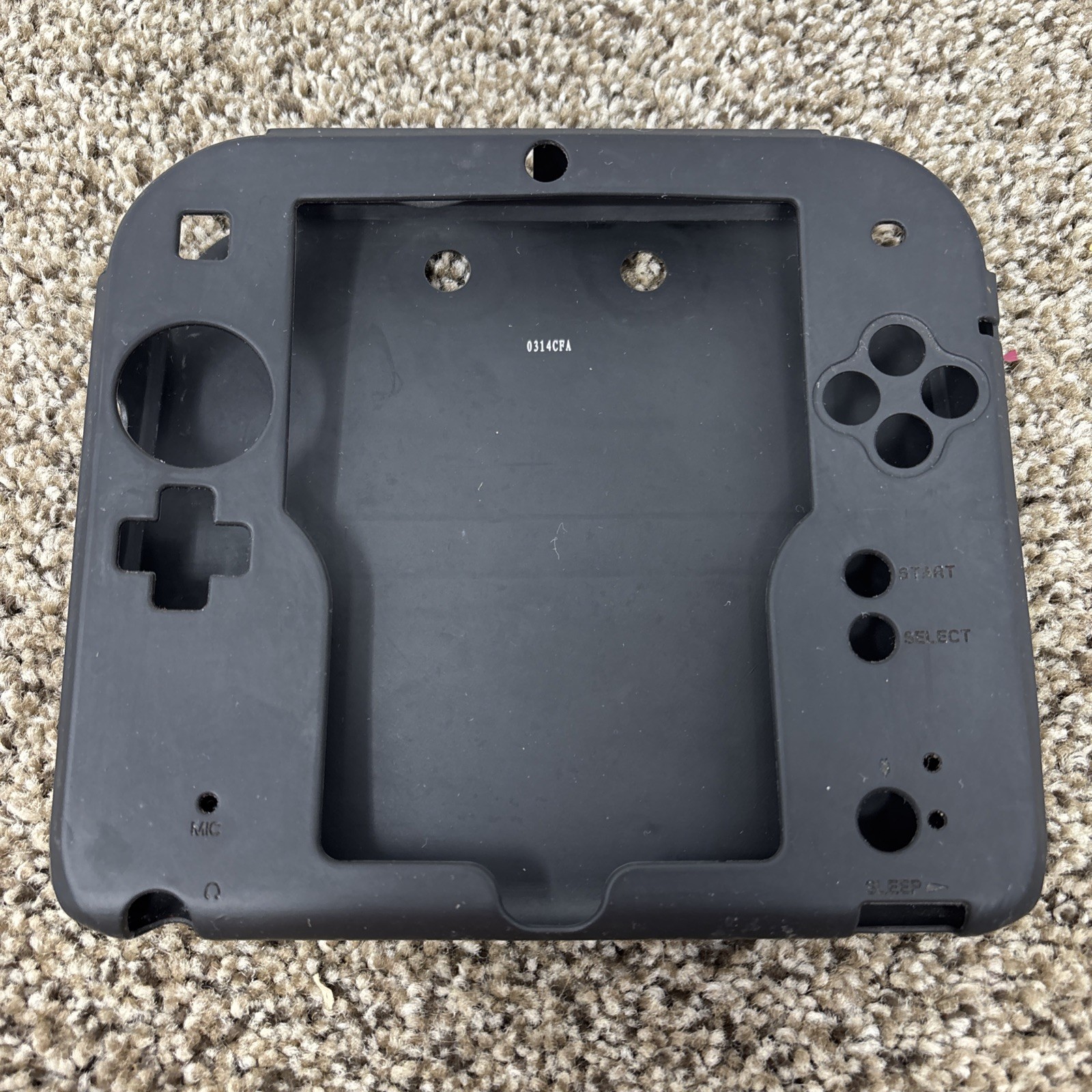 Nintendo 2DS Black/blue Handheld Console w/ AC Adapter OEM Case