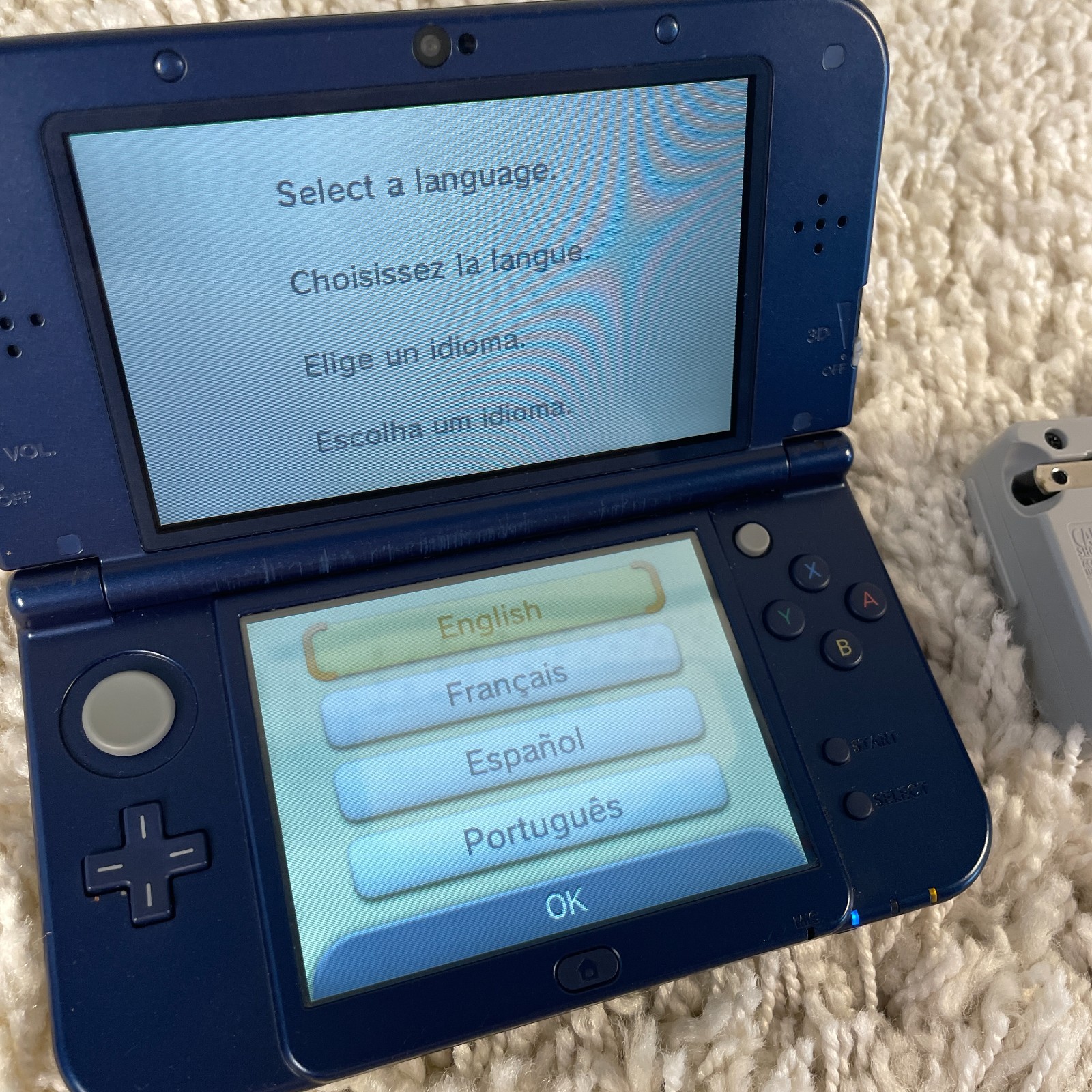 Nintendo New 3DS XL Galaxy Edition Handheld Console System RED-001 Tested