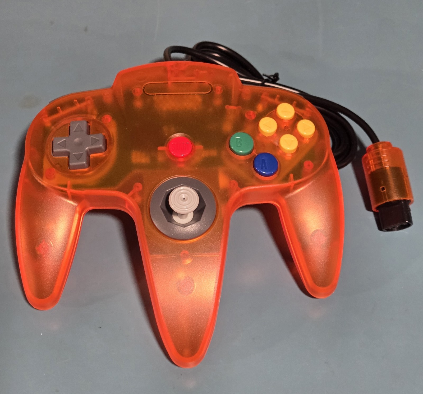 Nintendo 64 N64 Console Orange Reshell Tested Working