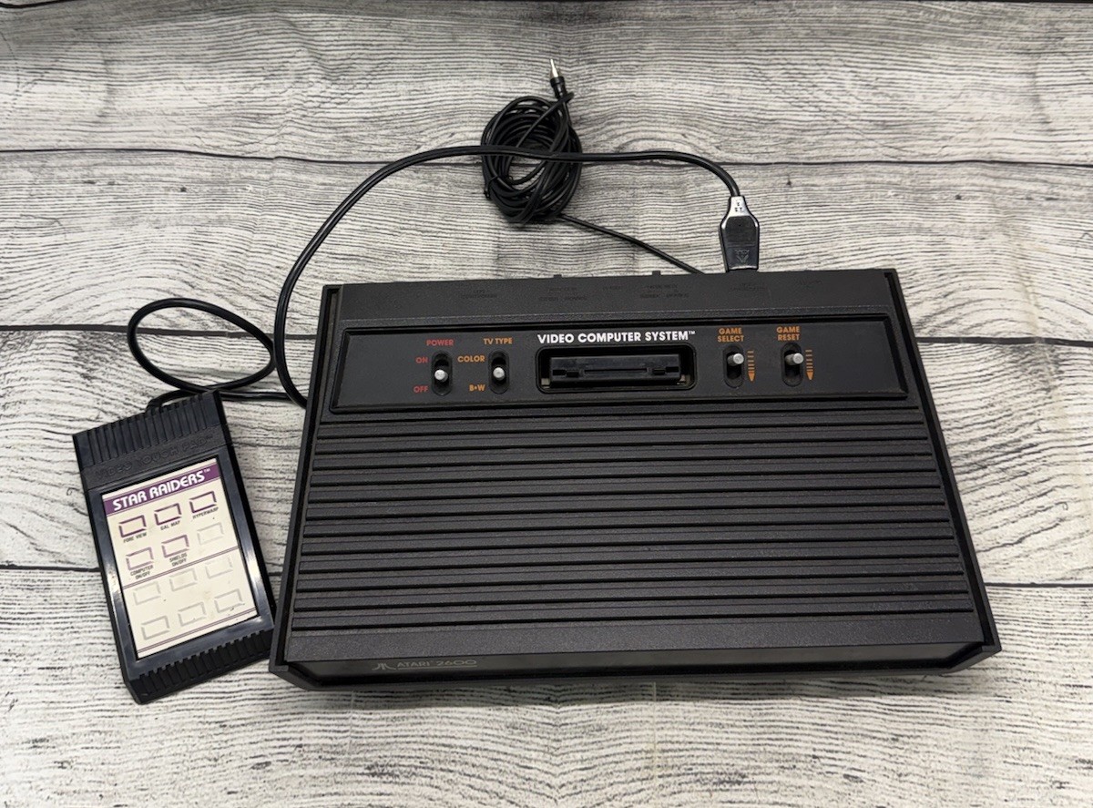 Atari 2600 DARTH VADER Tele-Games Video Game Console Untested