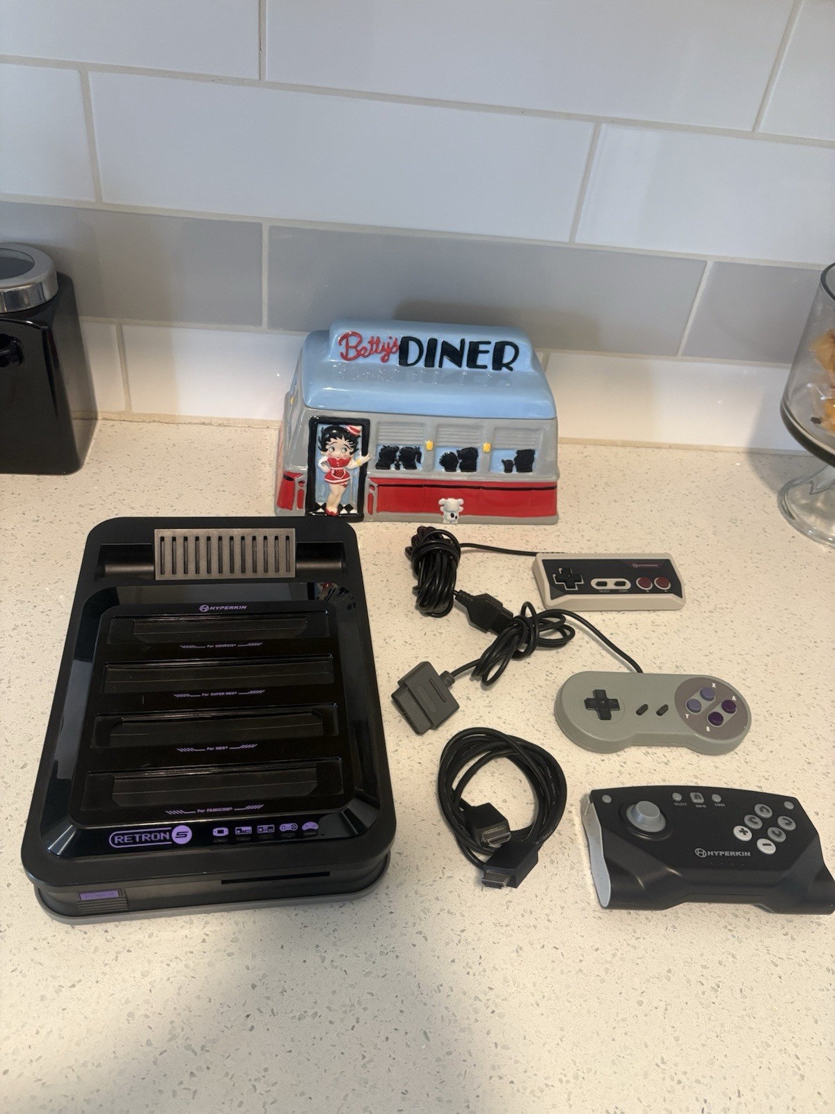 Hyperkin Retron 5 Console Controllers HDMI Tested And Working Fine No Power Cord