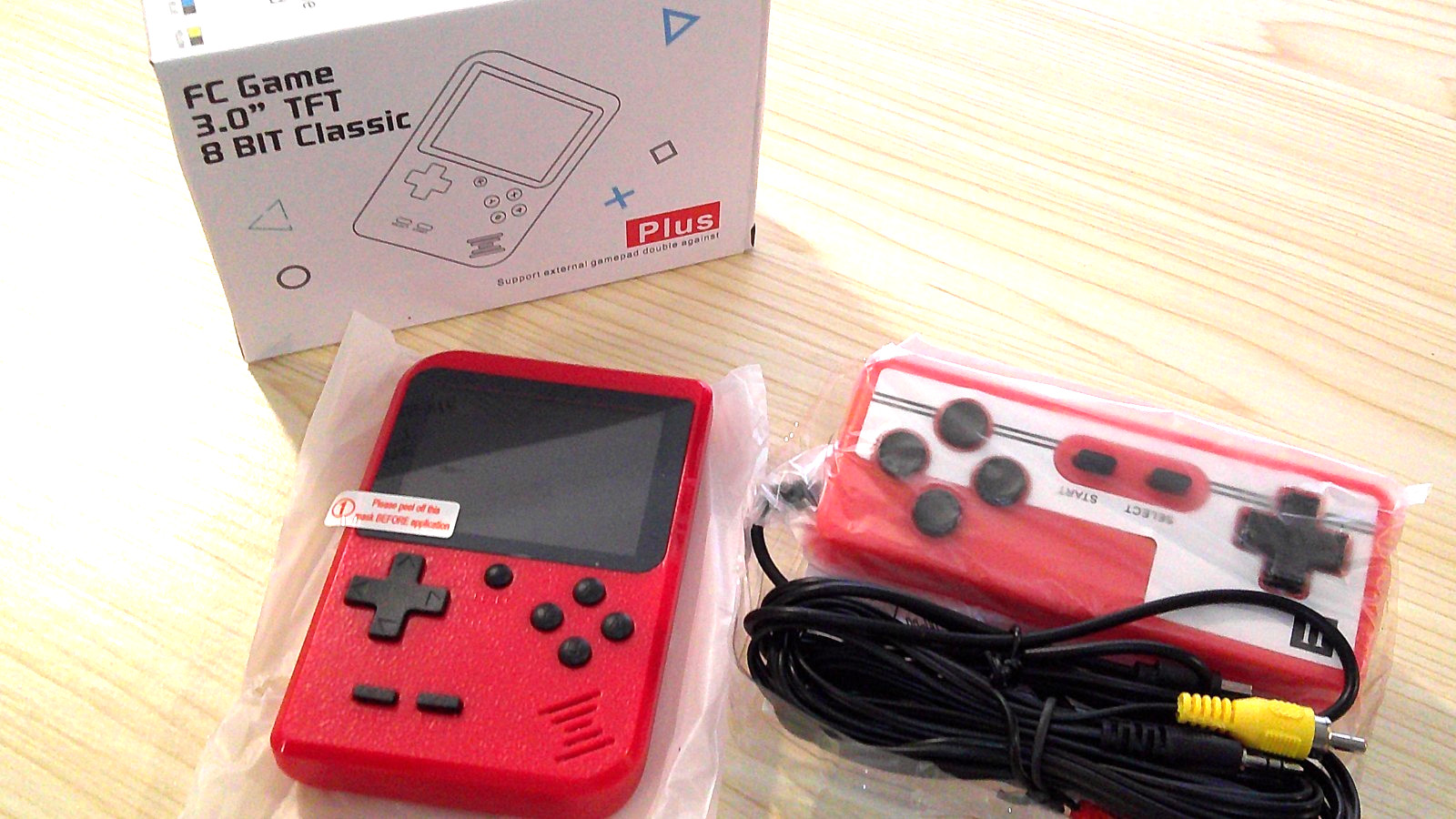 Retro FC Plus Handheld Game Console with TV Out and more – Red