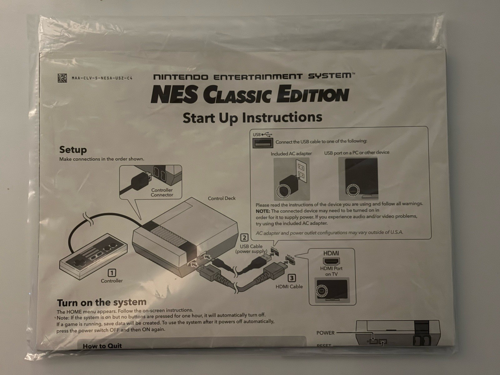 Authentic Nintendo Classic Edition NES Mini Game Console 30 Games Excellent Used