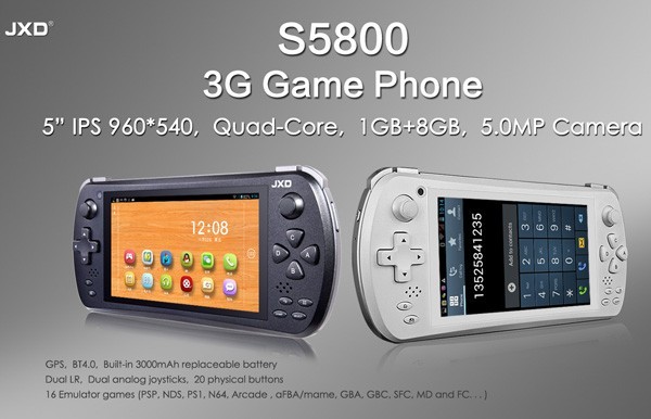 JXD S5800 3G GAME ANDROID PHONE WITH JOYSTICK/CAMERA/Good/READ