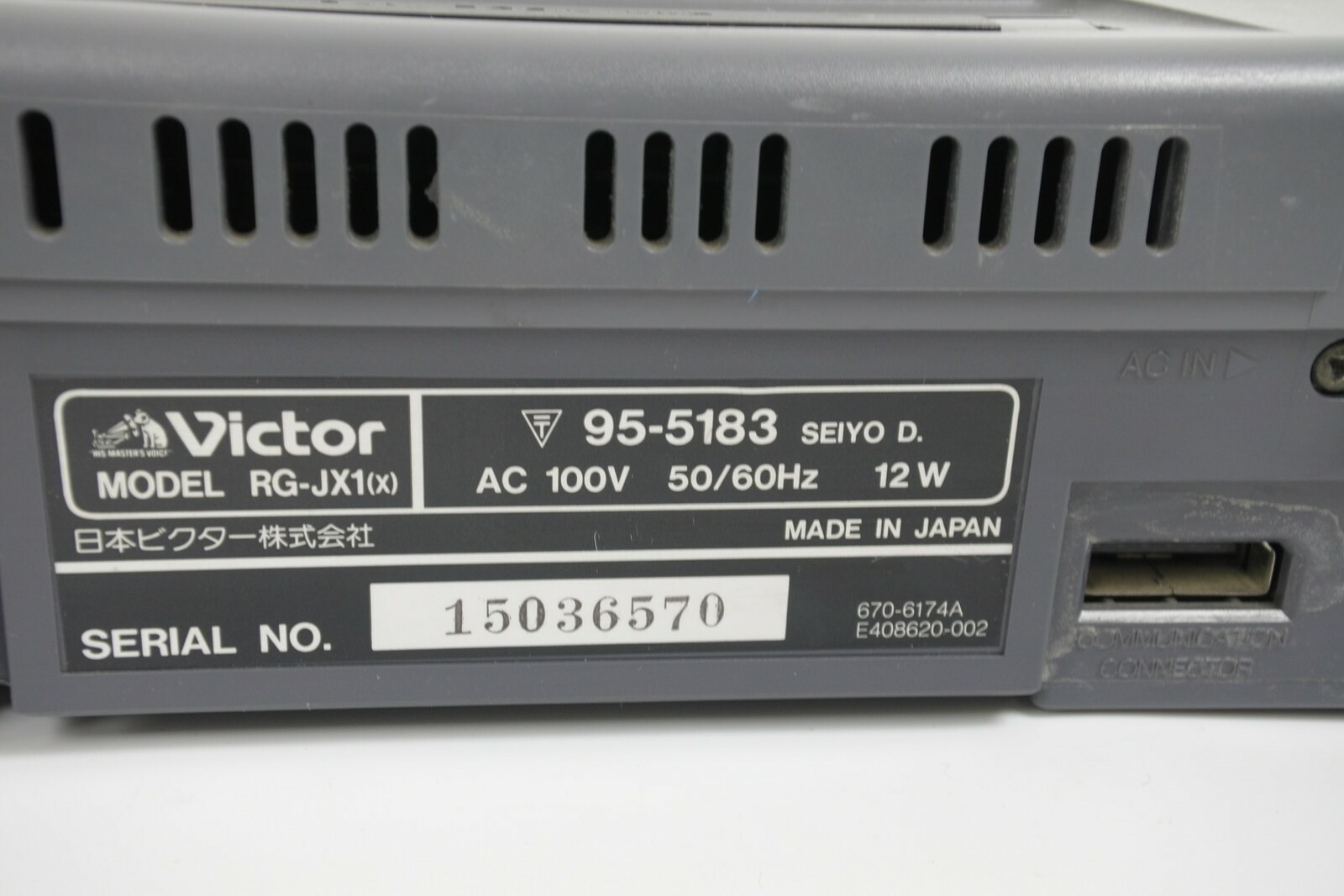 Victor V Saturn Console System Boxed RG-JX1 Tested JAPAN Game Ref 15036570