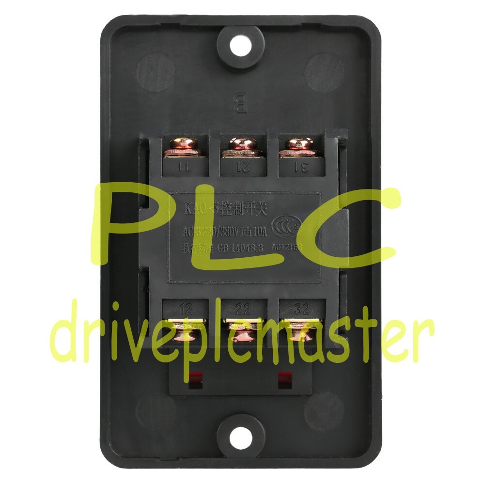 1Pc KA0-5 380V 10A Black 2 Position Power Control Pushbutton Push Button Switch