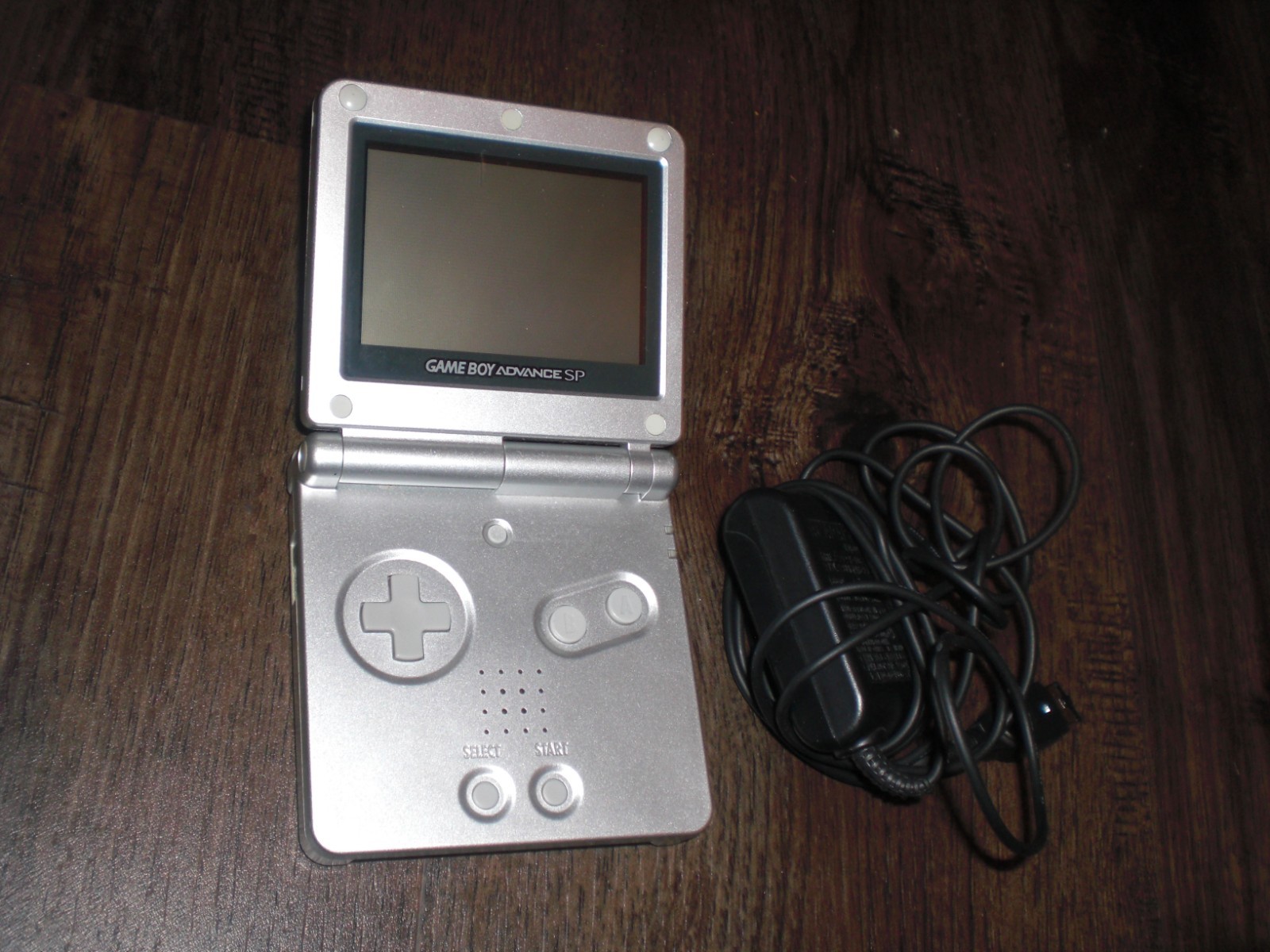Nintendo Game Boy Advance GBA SP AGS-001 Silver Console System TESTED WORK GREAT