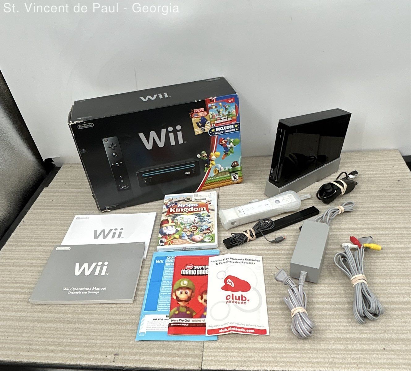 Black Nintendo Wii RVL-101 Console W/ Original Box Great Condition Tested Read