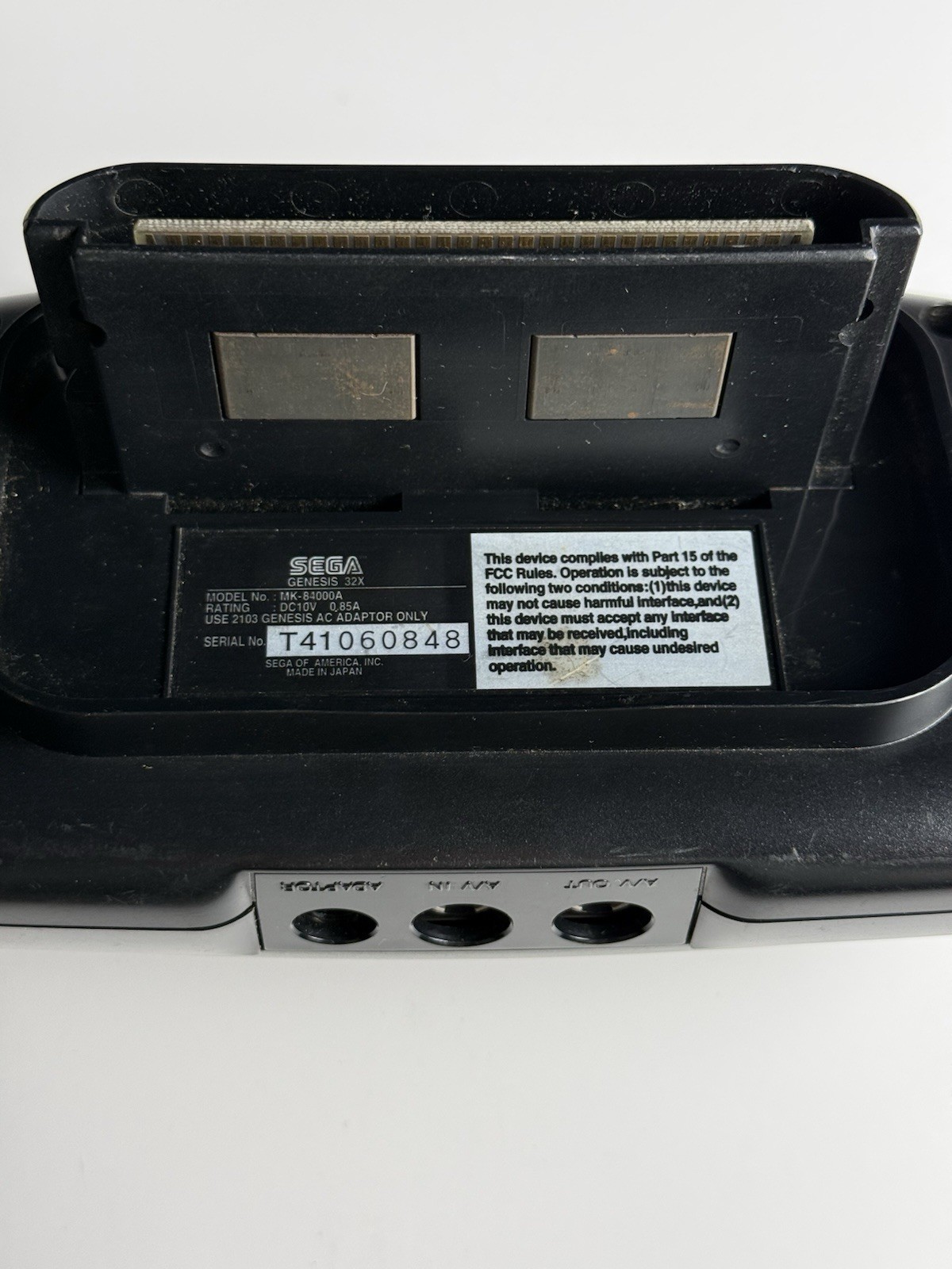 Sega Genesis 32X Console Adapter MK 84000 OEM Expansion Module Untested No Cords
