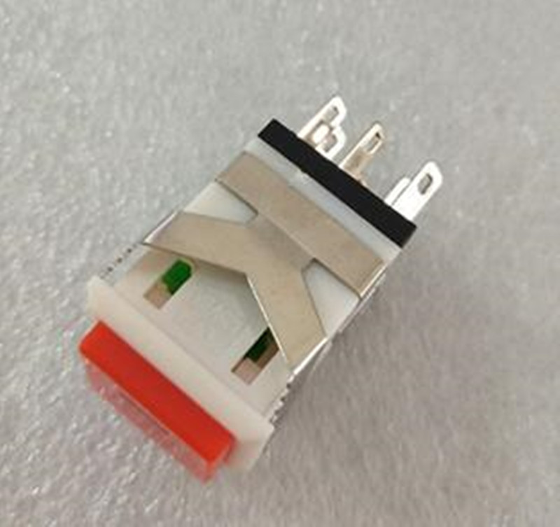 Push Button 3V Led 120V-250V DPDT Latching Switch,RLKD2