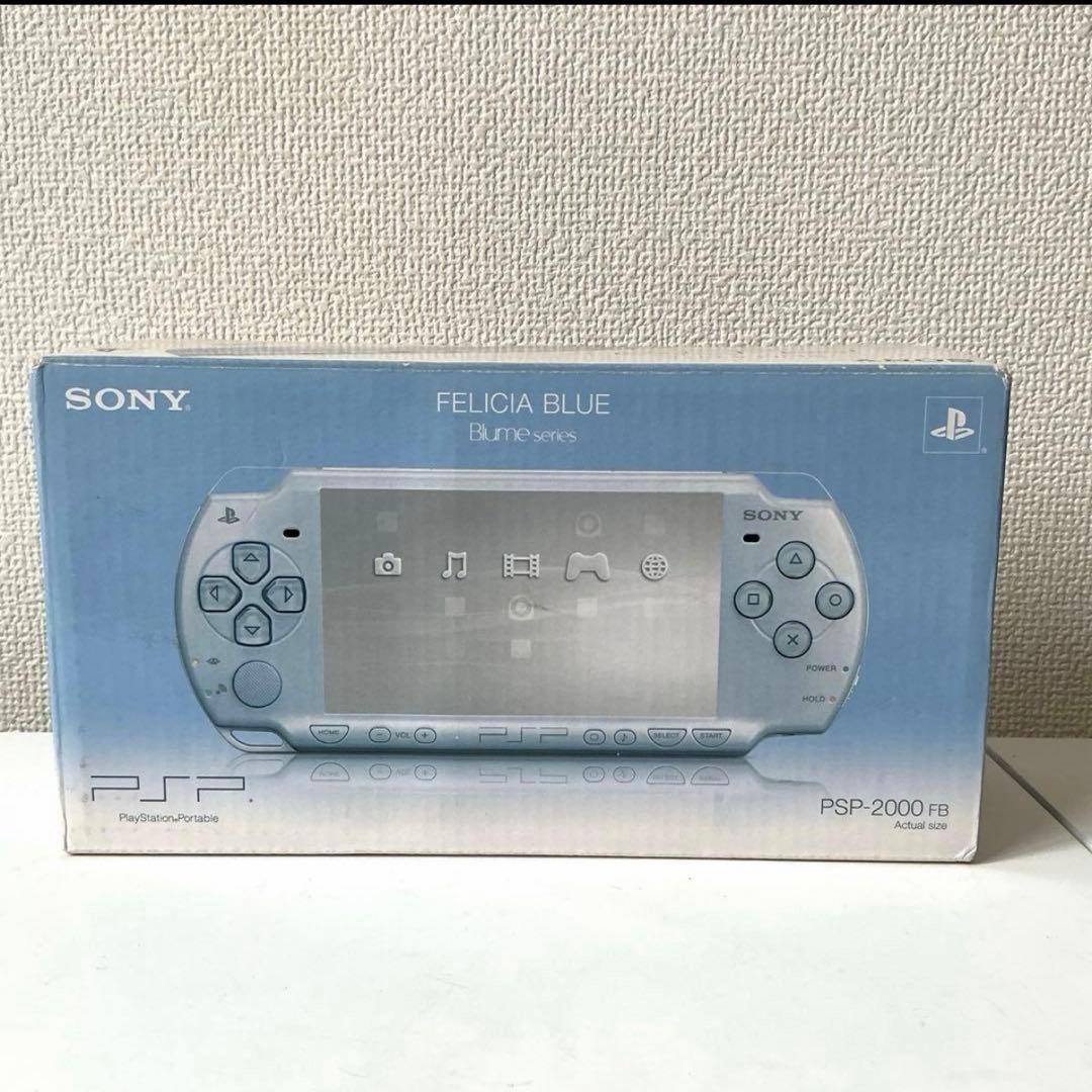 Sony PSP-2000 Felicia Blue Console Tested Working Region Free Japan Complete