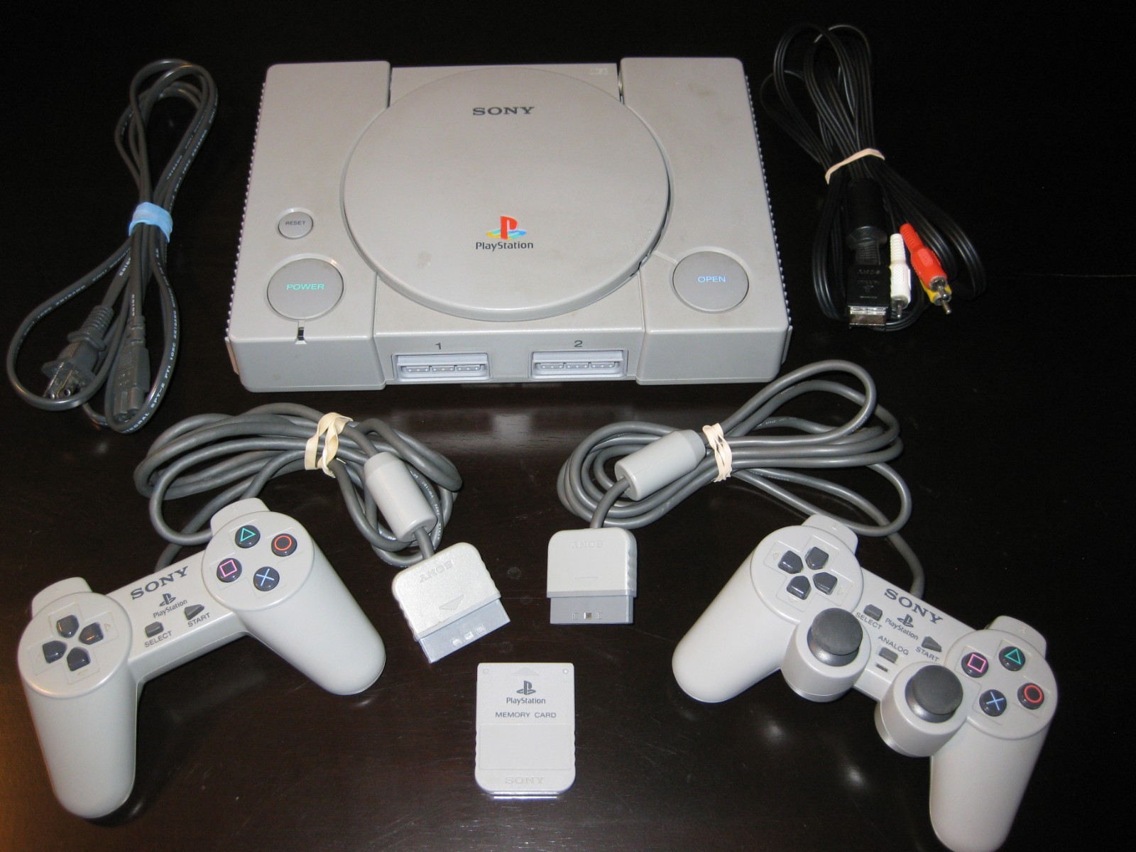 Sony PlayStation 1 (PS1) SCPH-1001 Bundle with 2 Sony Controllers + Games 🔥NICE