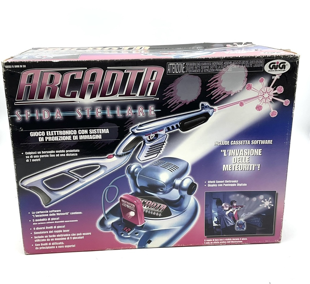 1998#Arcadia Duck Hunter Electronic Skeet Shoot Game Toymax New In Box DD