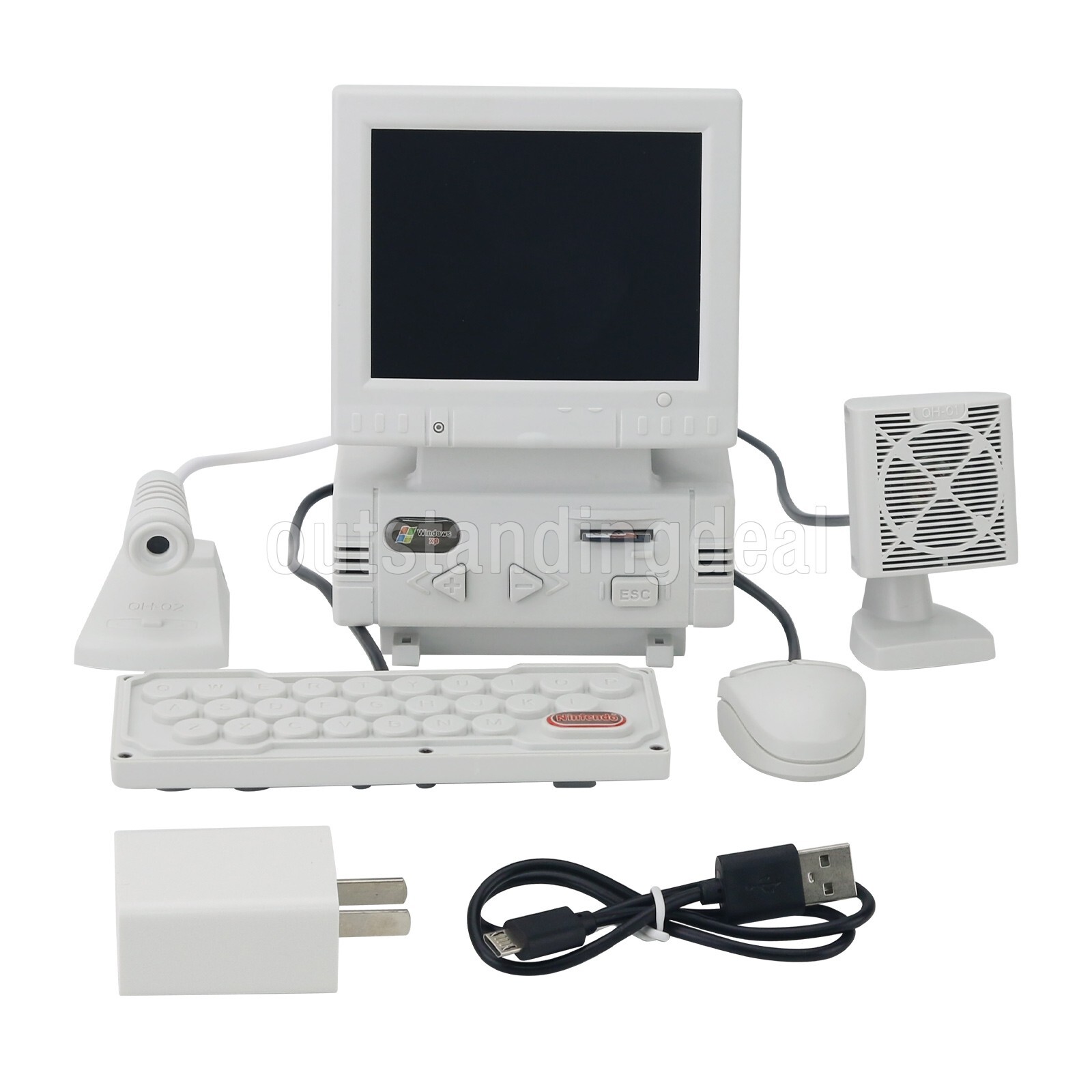 DIY Retro Mini Computer-design Game Console Support AV Input with 8G Memory Card