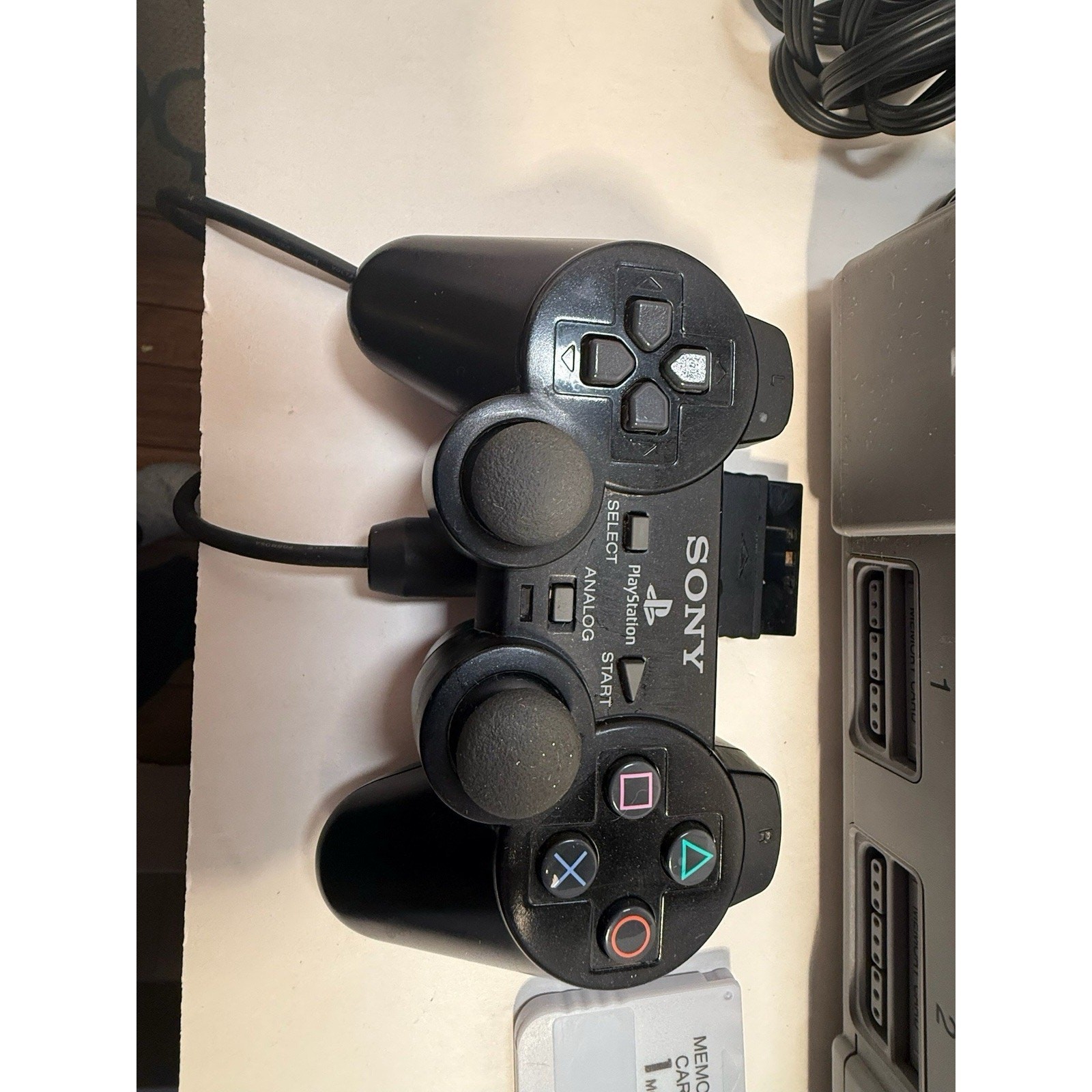 Sony PlayStation 1 (PS1) Console Bundle (OEM Controller, 6 Hit Games) TESTED