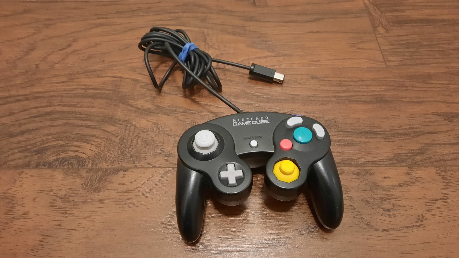 Nintendo GameCube Black Console DOL-001 With Hookups And Controller