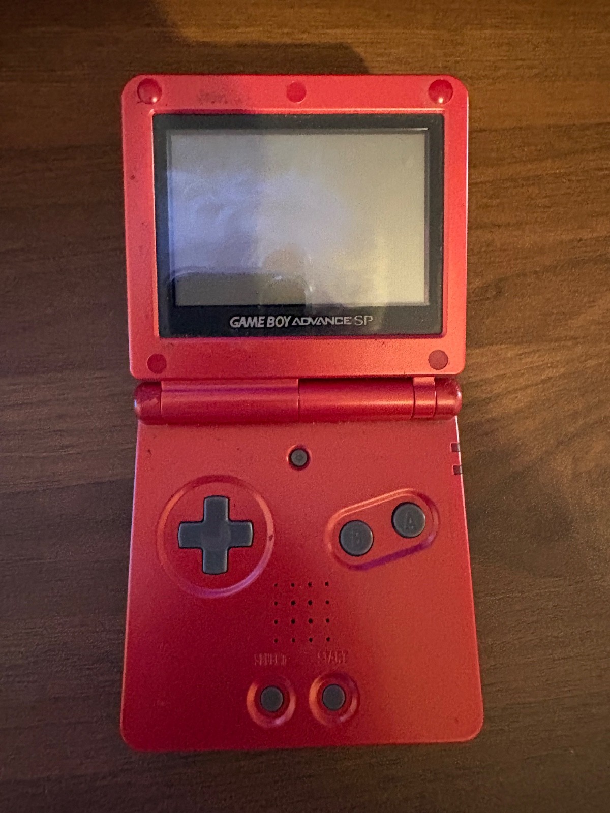 Nintendo Game Boy Advance SP Flame Red Console Handheld AGS-001 Tested Works