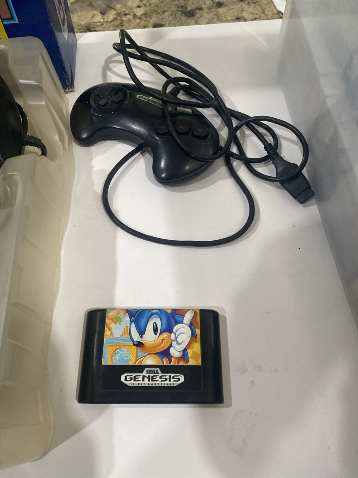 Sega Genesis Model 1 Core Video game system console W/Sonis w 1 controller