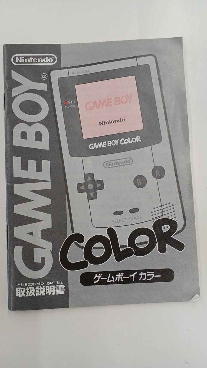 Nintendo Game Boy Color CGB-001 Clear Purple with Box and Manual A2496