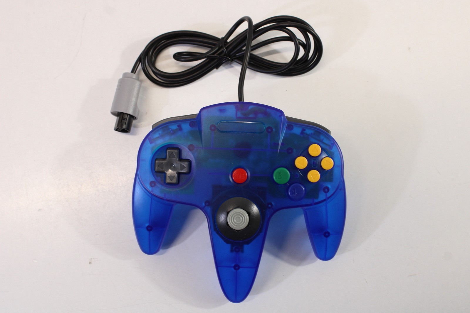 Nintendo 64 Clear Transparent Ice Blue Console Controller AC S-Video to HDMI N64