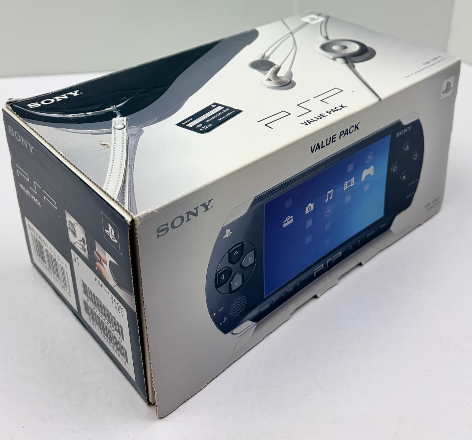 Sony PSP 1000 Value Pack Piano Black w/ Box, Charger, Battery, Pouch, & Memory