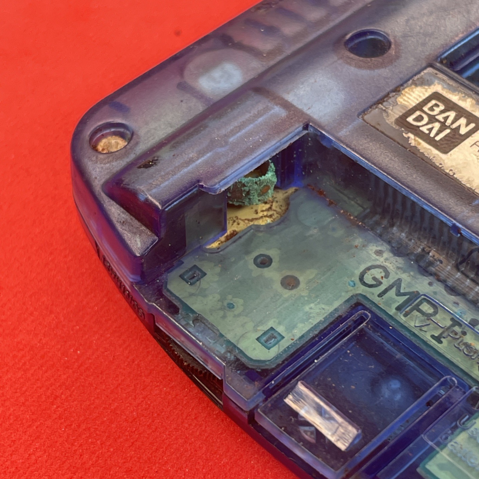 Bandai Wonderswan Clear Blue SW-001 for Parts or Repair