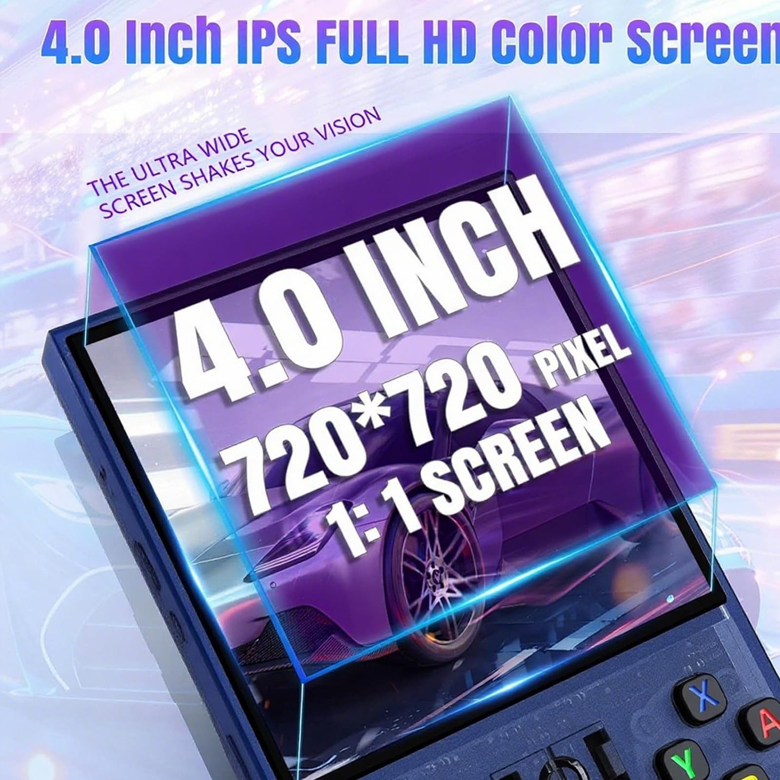 R36MAX Handheld Game Console,Gaming Console with 18000+ Games 128GB Card,4 In…