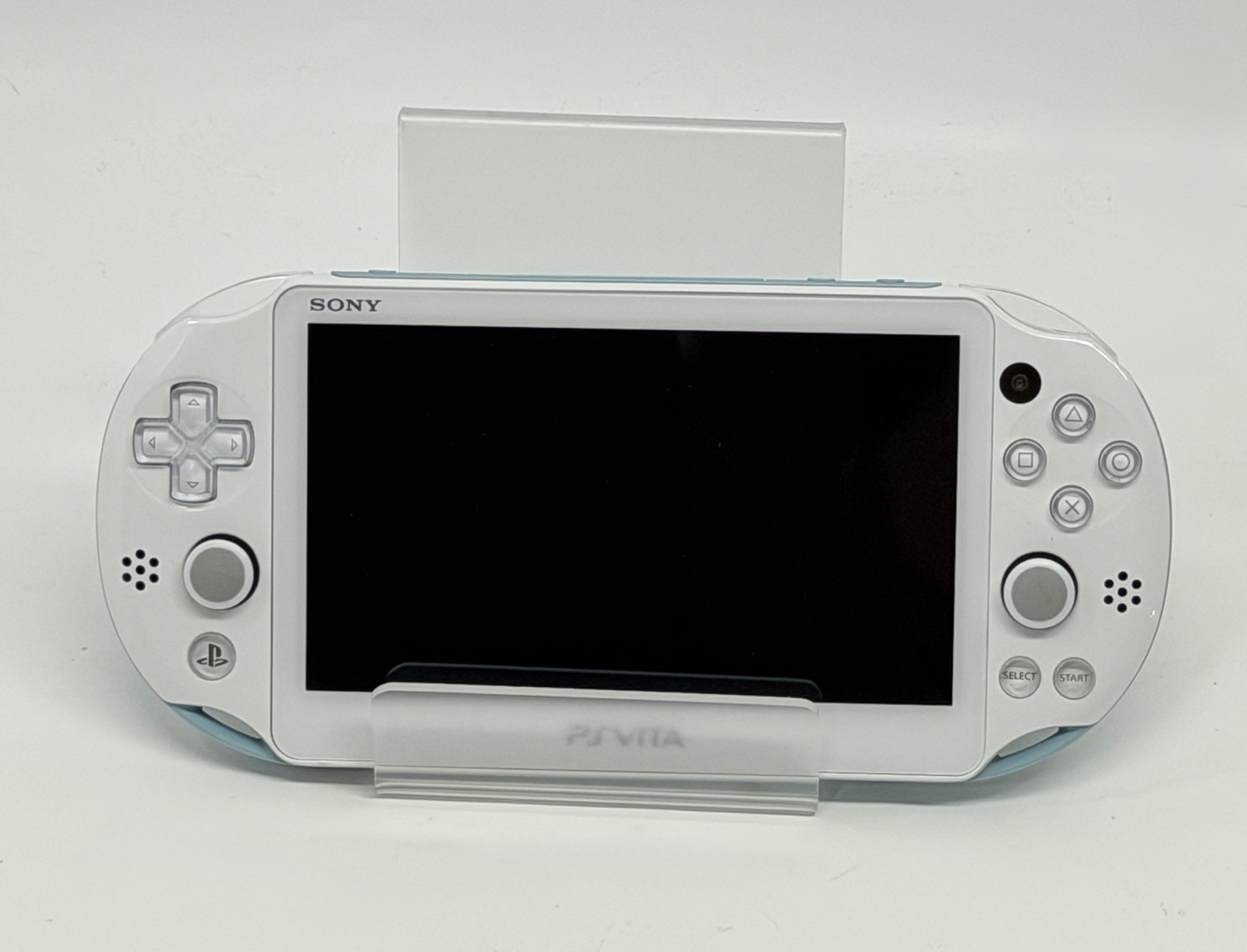 Sony PS Vita PCH-2000 White/ Light Blue Handheld Console With Charging Cable