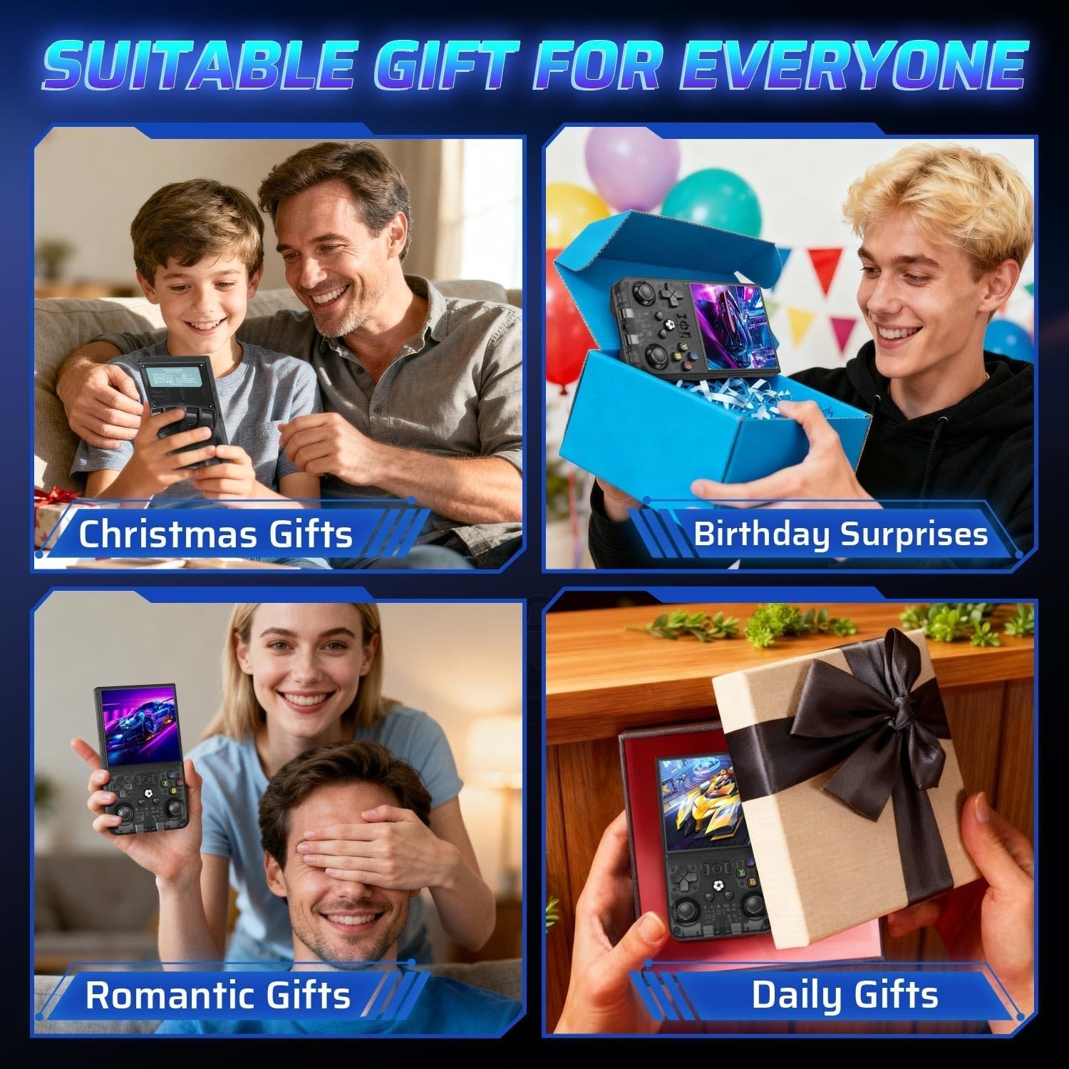 Ultimate Retro Handheld Console – 64GB, 4-Inch IPS Display, Long Lasting Battery