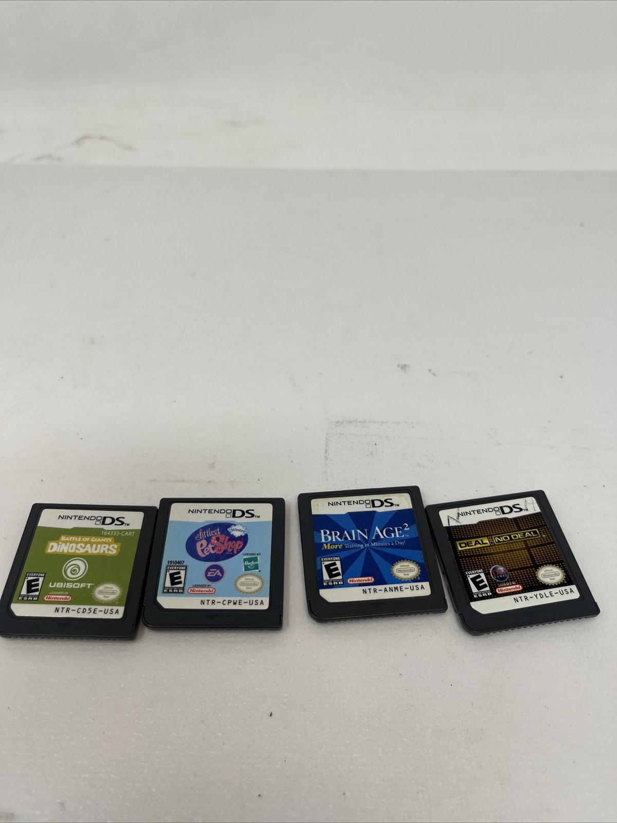 DS games – Deal or No Deal, Brain Age, Littlest Pet Shop and Battle of Giants