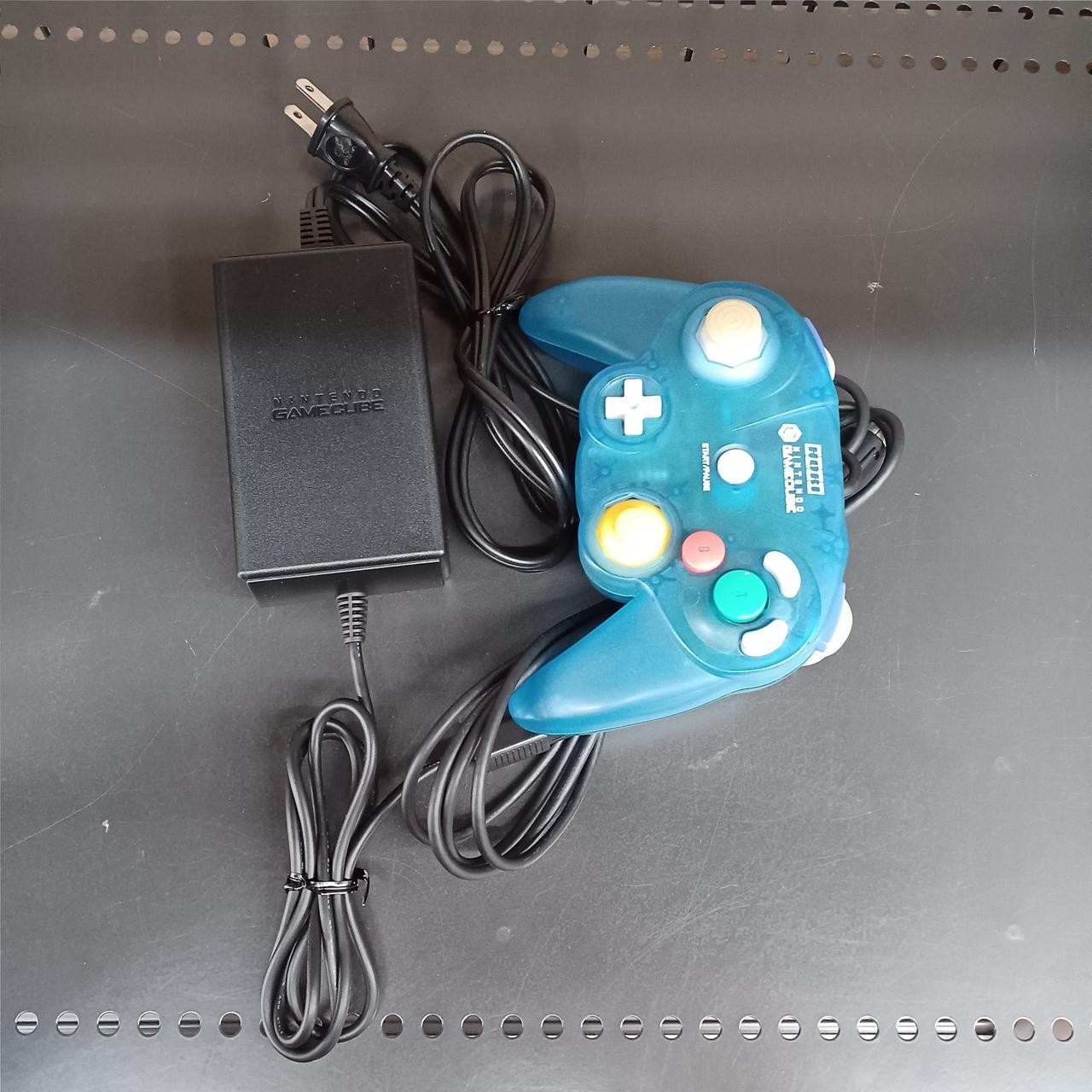 Nintendo GameCube Silver Console Game Boy Player HORI Blue Controller Set Japan