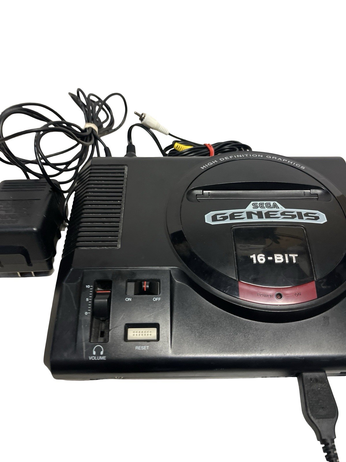 Sega Genesis Model 1 MK-1601 Console 1 Controller Power Adapter Av Cable Tested