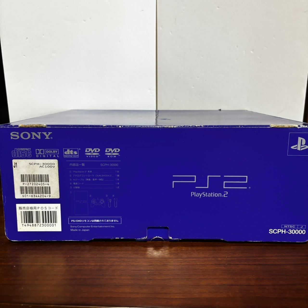 Sony PlayStation 2 SCPH-30000 Black Console Tested w/ Box, Controller, Cable PS2