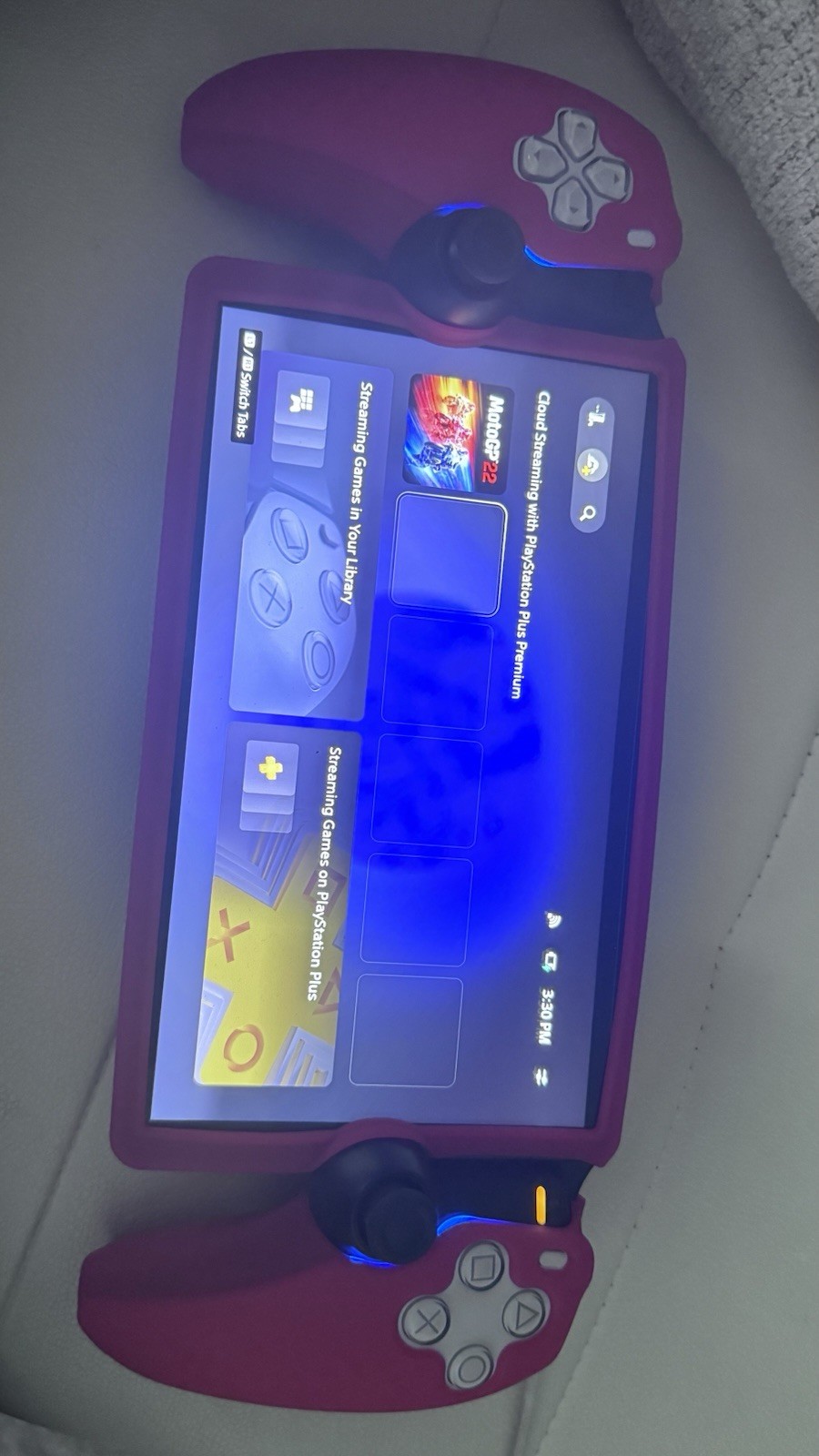 Sony PlayStation Portal Red Handheld Console Wi-Fi Cloud Gaming Touchscreen