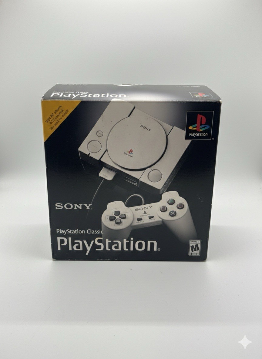 Sony PlayStation Classic Microconsole Gray Wi-Fi HDMI USB