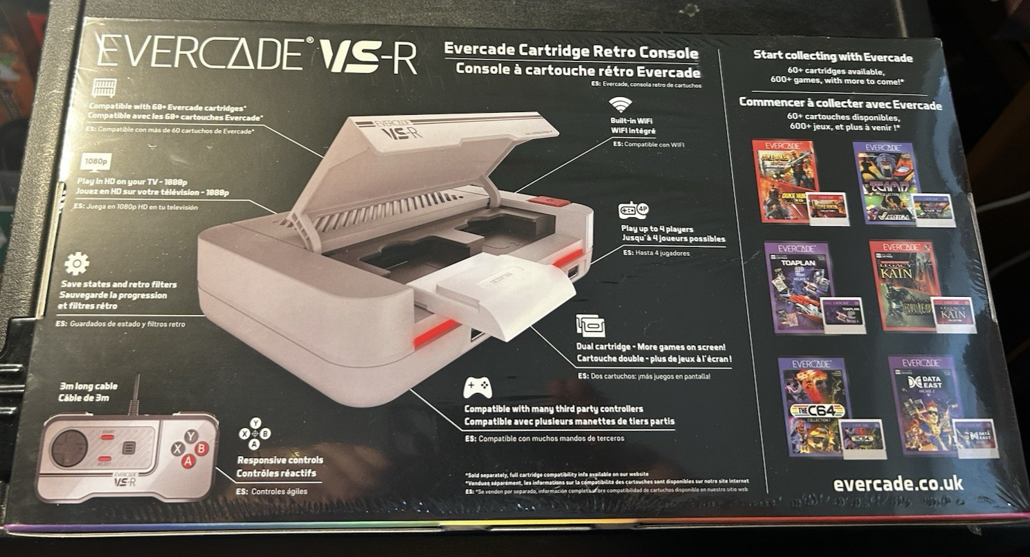 *NEW* EVERCADE CARTRIDGE RETRO CONSOLE – VS-R -***UNOPENED***