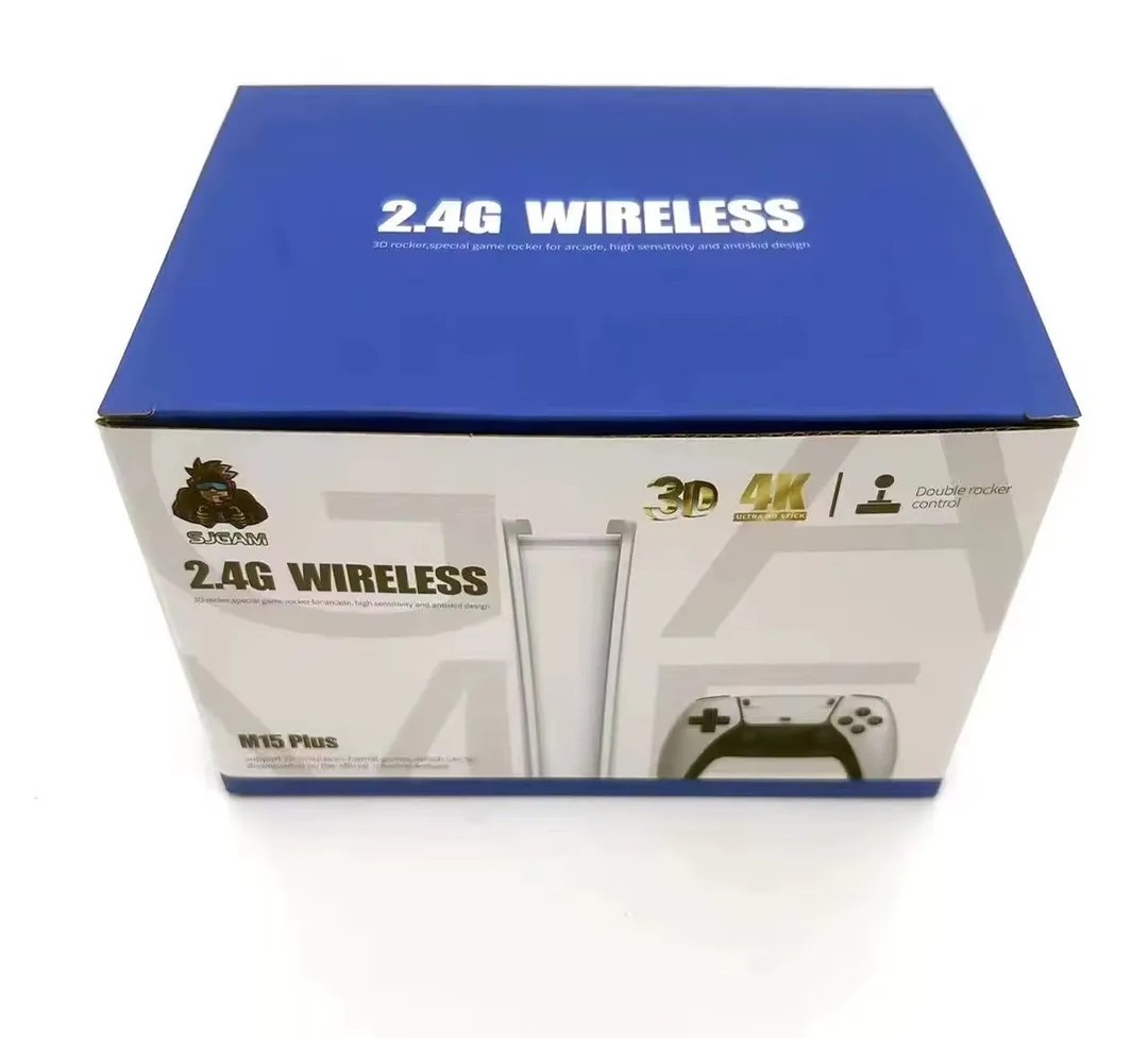M15 Plus Retro Game Stick 4K Wireless Console – 20,000+ Games – 2 Controllers